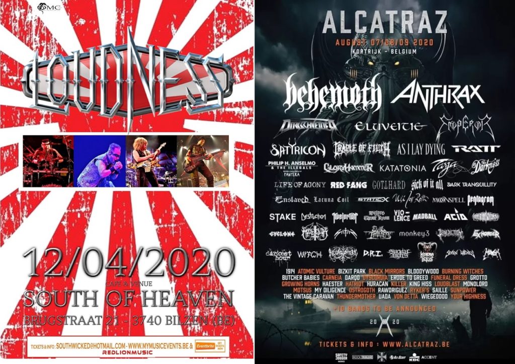 affiches concerts loudness be 2020